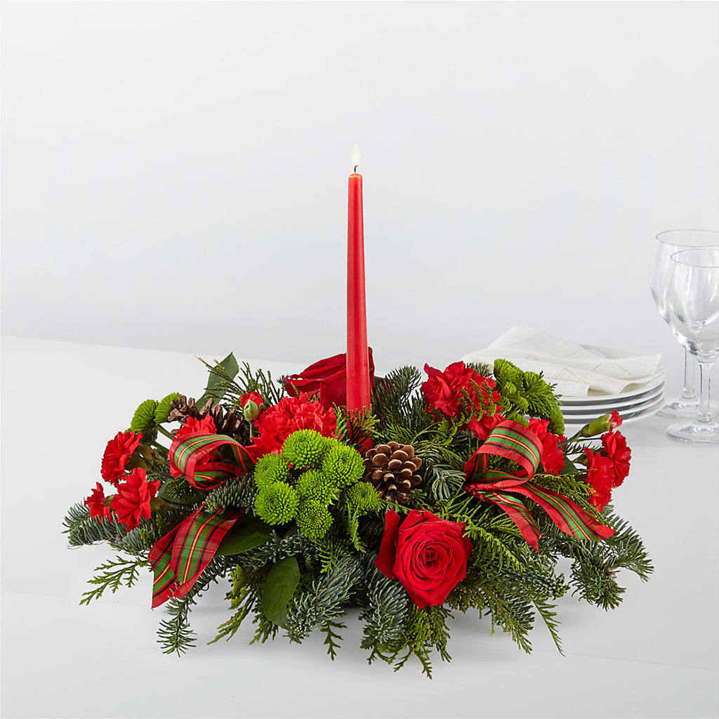 By the Candlelight Centerpiece – RICHARD FLOWERS & GIFTS LLC, Clearwater FL