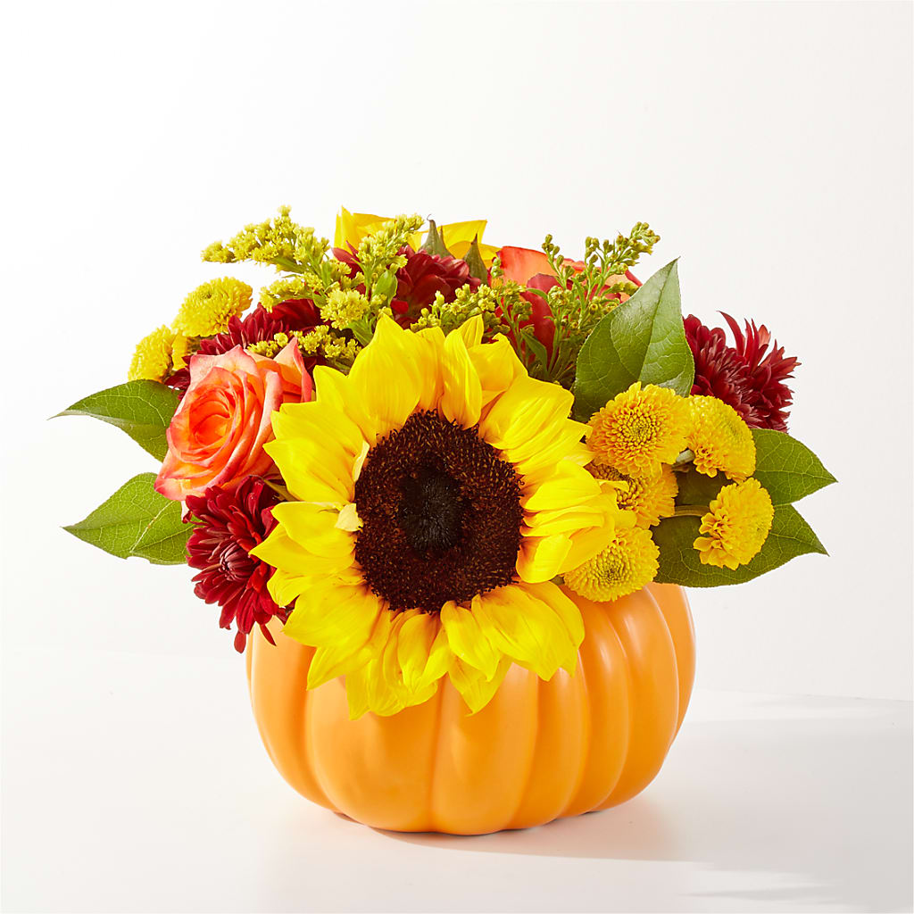 Golden Gourd Pumpkin Bouquet – RICHARD FLOWERS & GIFTS LLC, Clearwater FL