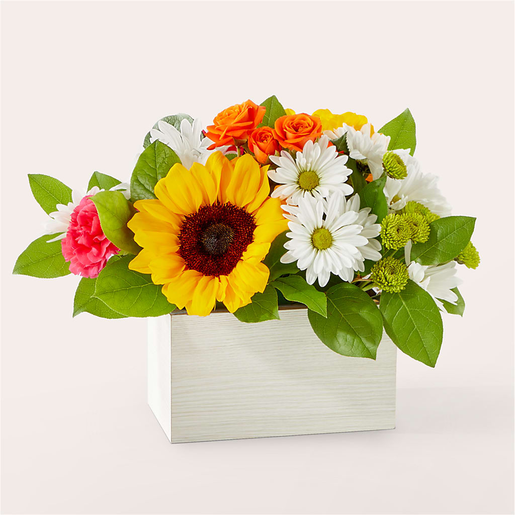 Sun-drenched Blooms Box Bouquet – RICHARD FLOWERS & GIFTS LLC, Clearwater FL