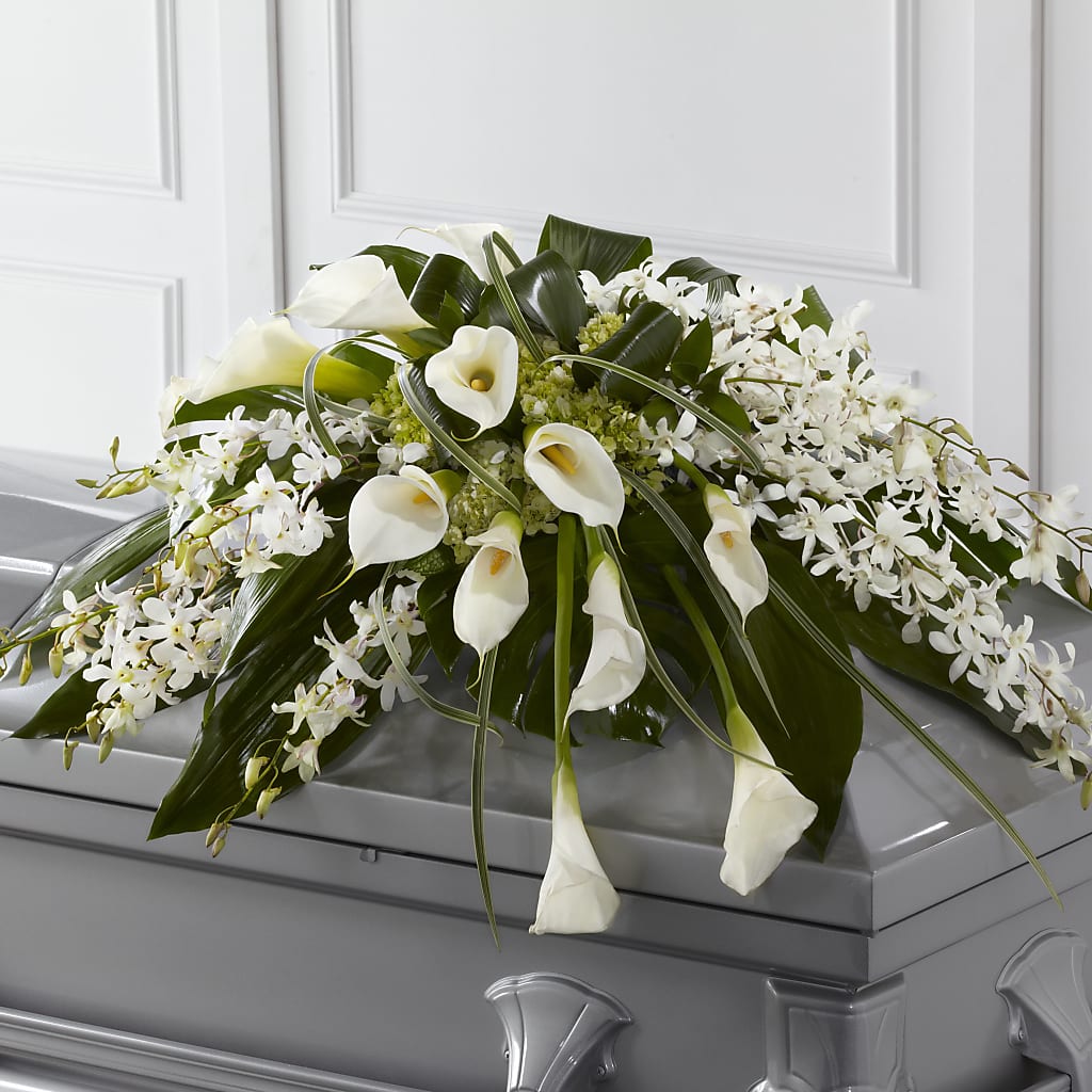 Angel Wings Casket Spray – RICHARD FLOWERS & GIFTS LLC, Clearwater FL