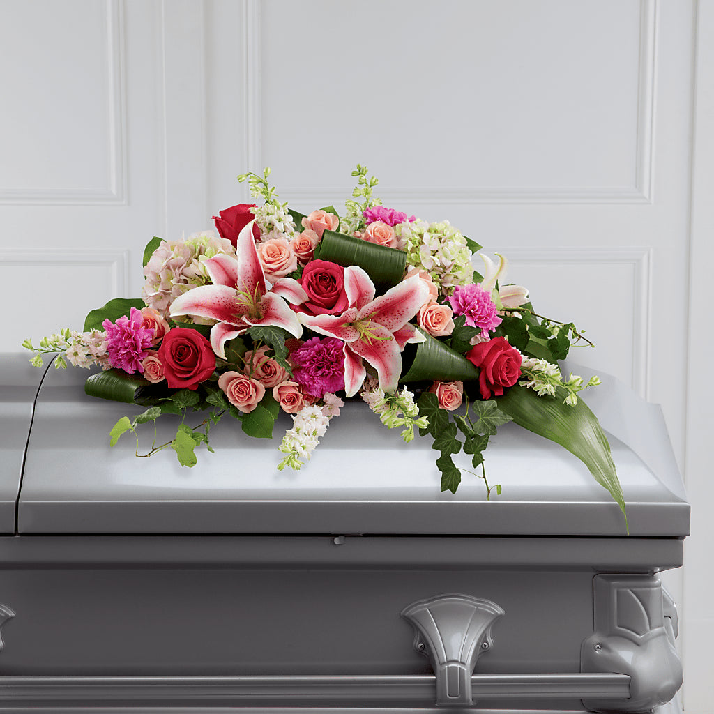 Splendid Grace Casket Spray – RICHARD FLOWERS & GIFTS LLC, Clearwater FL