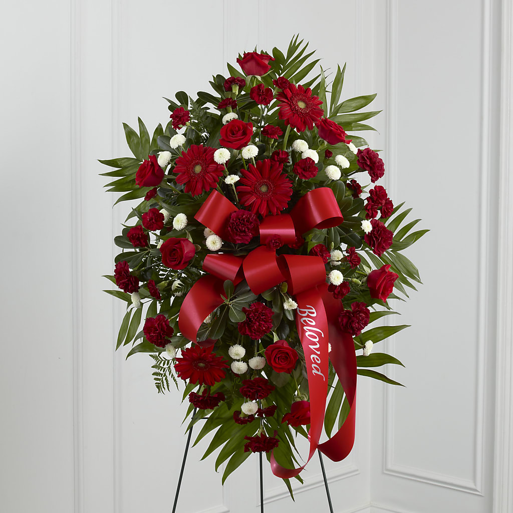 Treasured Memories Standing Spray – RICHARD FLOWERS & GIFTS LLC, Clearwater FL