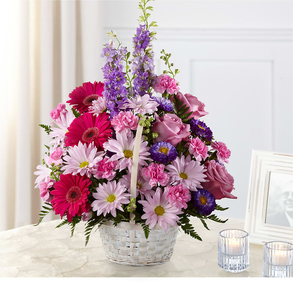 Pastel Peace Basket – RICHARD FLOWERS & GIFTS LLC, Clearwater FL