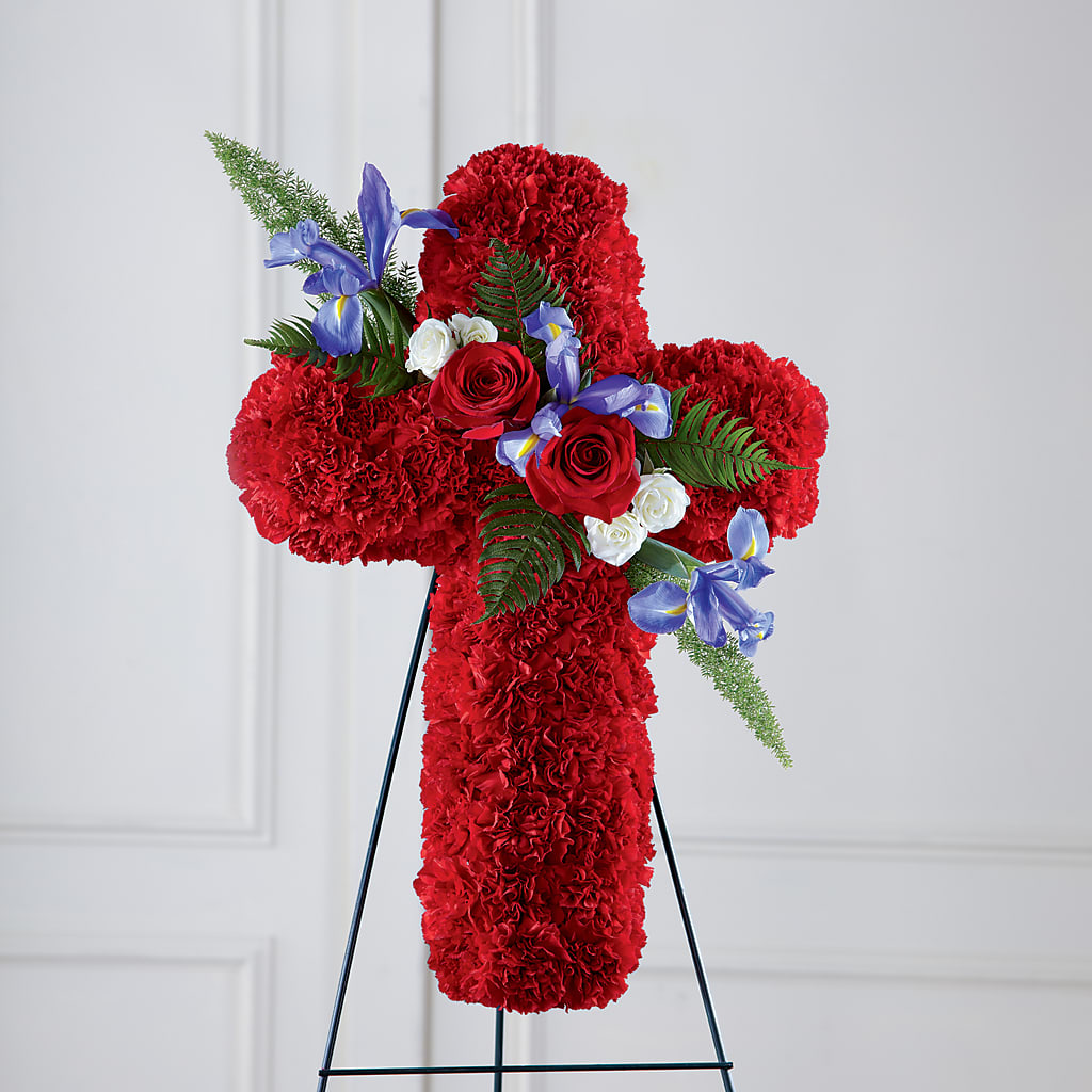 Faithful Hero Floral Cross – RICHARD FLOWERS & GIFTS LLC, Clearwater FL