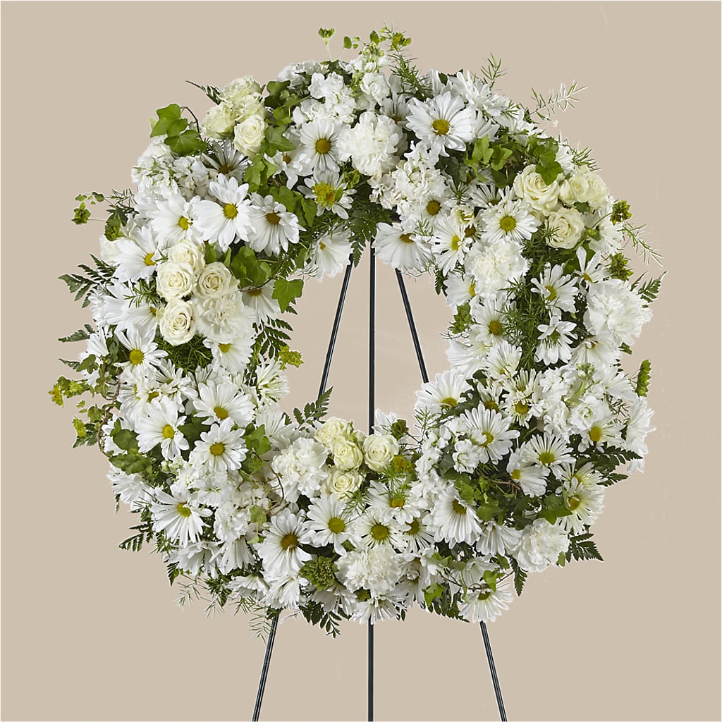 Faithful Wishes Wreath – RICHARD FLOWERS & GIFTS LLC, Clearwater FL