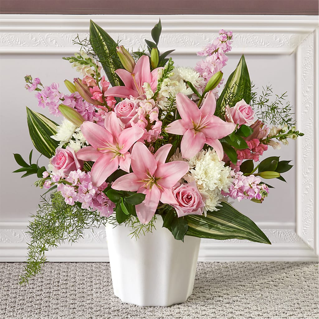 Simply Serene Floor Basket – RICHARD FLOWERS & GIFTS LLC, Clearwater FL