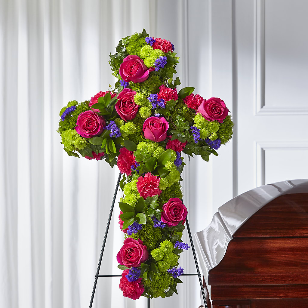 Tribute Rose Floral Cross – RICHARD FLOWERS & GIFTS LLC, Clearwater FL