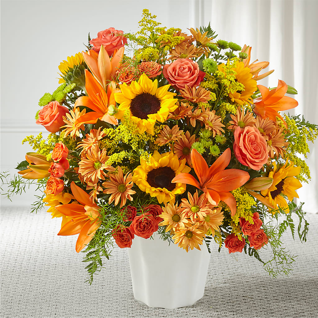 Harvest Thoughts Floor Basket – RICHARD FLOWERS & GIFTS LLC, Clearwater FL