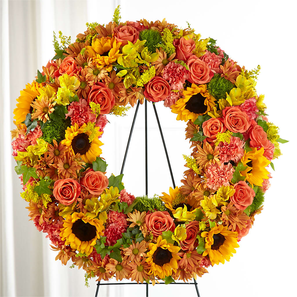 Autumnal Memories Wreath (Standard) – RICHARD FLOWERS & GIFTS LLC, Clearwater FL