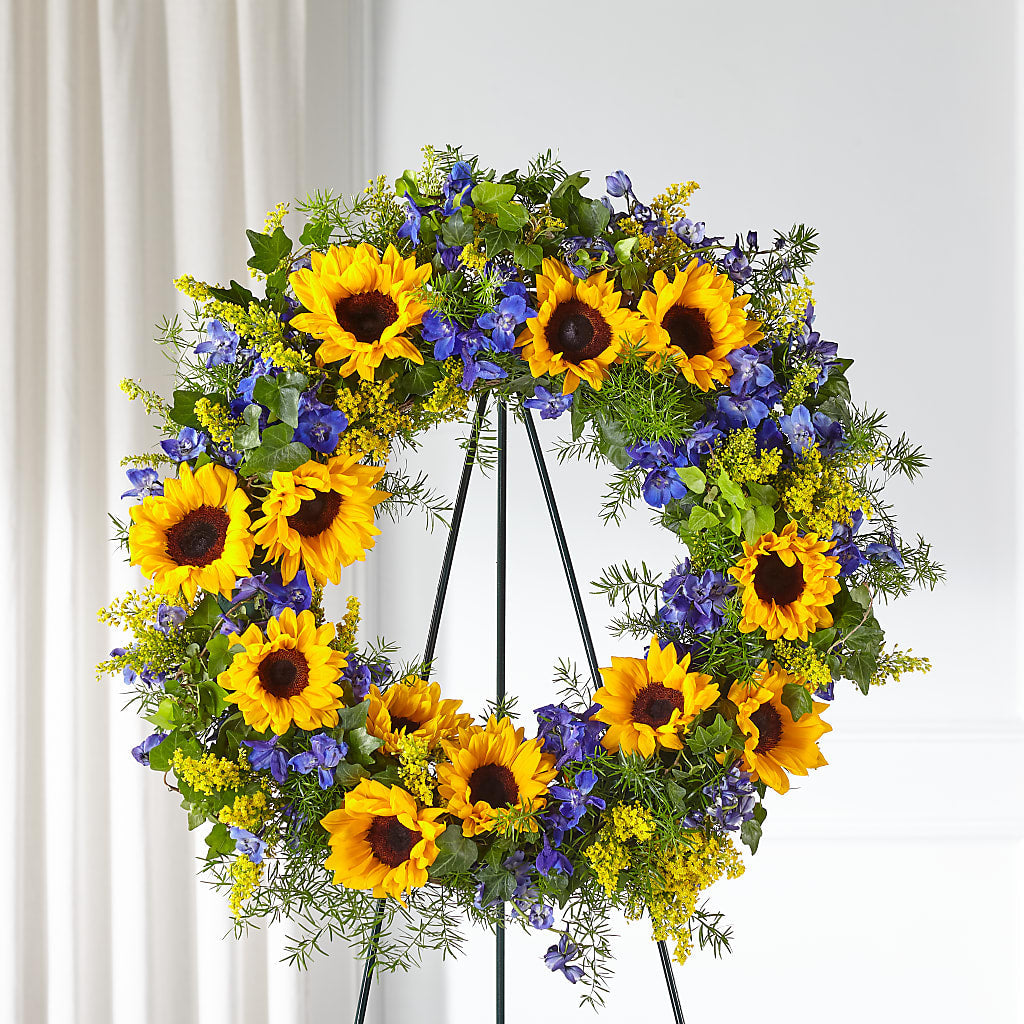 Bright Rays Wreath – RICHARD FLOWERS & GIFTS LLC, Clearwater FL