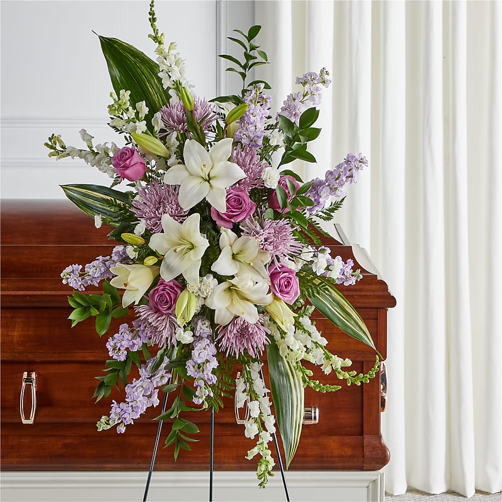 Grateful Hearts Standing Spray – RICHARD FLOWERS & GIFTS LLC, Clearwater FL