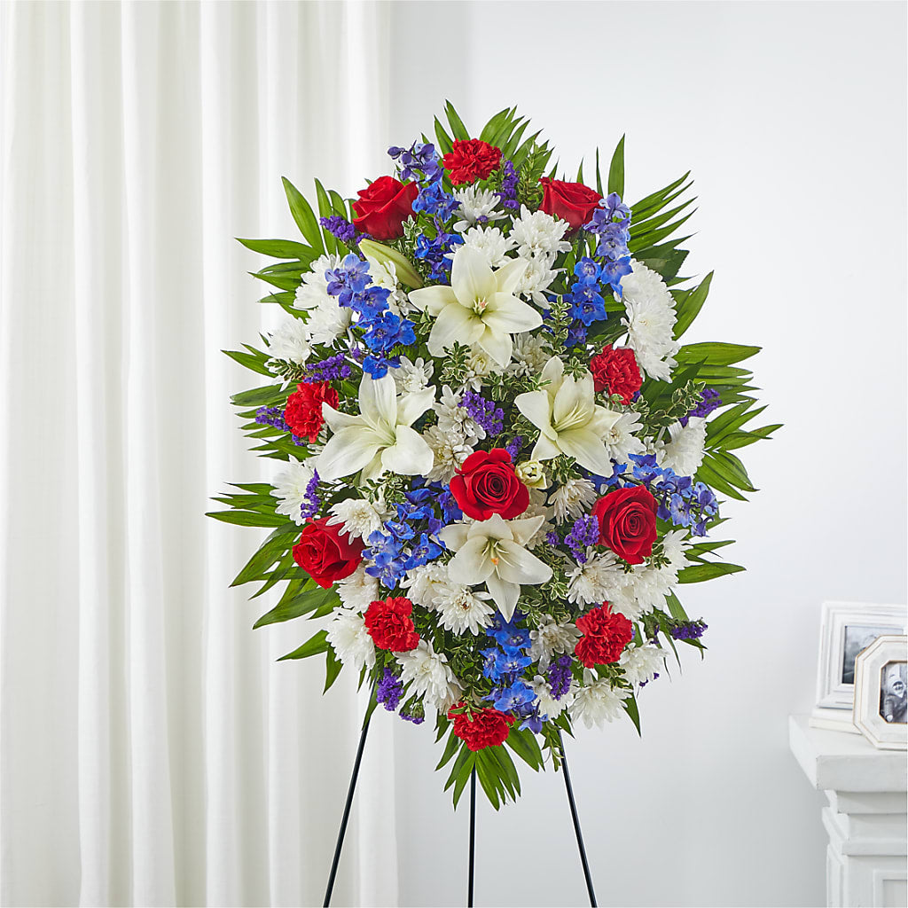 Cherished Service Standing Spray – RICHARD FLOWERS & GIFTS LLC, Clearwater FL