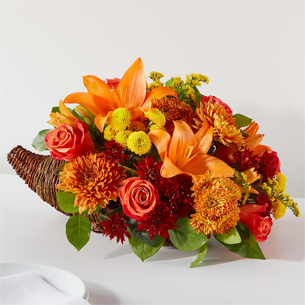Bouquet of Blessings Cornucopia – RICHARD FLOWERS & GIFTS LLC, Clearwater FL