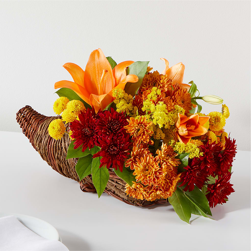 Bouquet of Blessings Cornucopia – RICHARD FLOWERS & GIFTS LLC, Clearwater FL