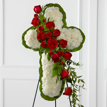 Floral Cross Easel – RICHARD FLOWERS & GIFTS LLC, Clearwater FL