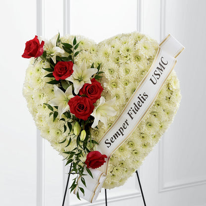 Heartfelt Hero Standing Heart – RICHARD FLOWERS & GIFTS LLC, Clearwater FL