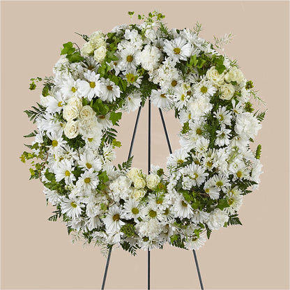 Faithful Wishes Wreath – RICHARD FLOWERS & GIFTS LLC, Clearwater FL