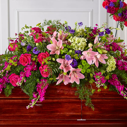 Radiant Tribute Casket Spray – RICHARD FLOWERS & GIFTS LLC, Clearwater FL