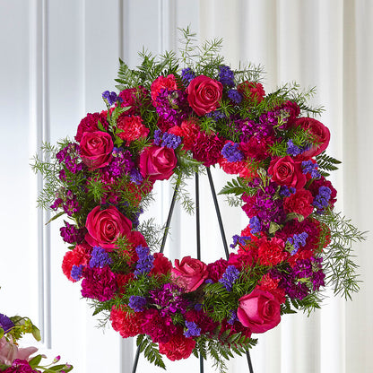 Calming Colors Wreath – RICHARD FLOWERS & GIFTS LLC, Clearwater FL