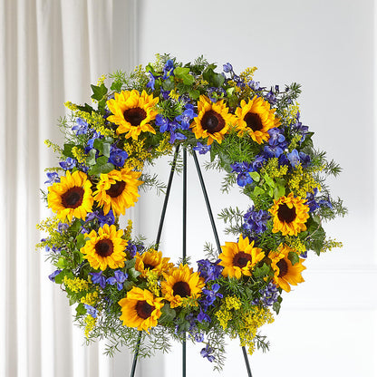 Bright Rays Wreath – RICHARD FLOWERS & GIFTS LLC, Clearwater FL
