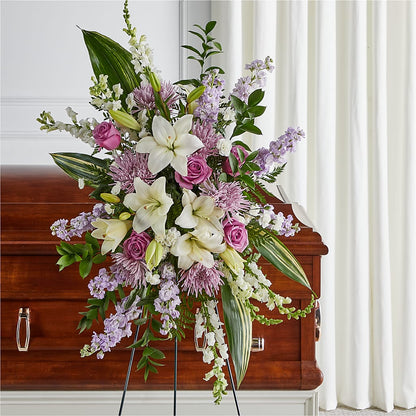 Grateful Hearts Standing Spray – RICHARD FLOWERS & GIFTS LLC, Clearwater FL