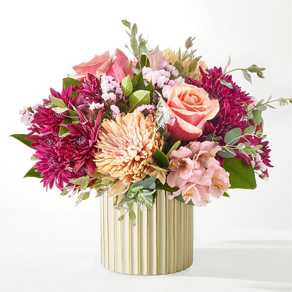 Berry Cobbler Bouquet with Ivory Vase – RICHARD FLOWERS & GIFTS LLC, Clearwater FL