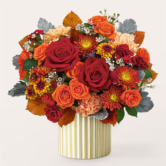 Merlot Bouquet with Ivory Vase – RICHARD FLOWERS & GIFTS LLC, Clearwater FL