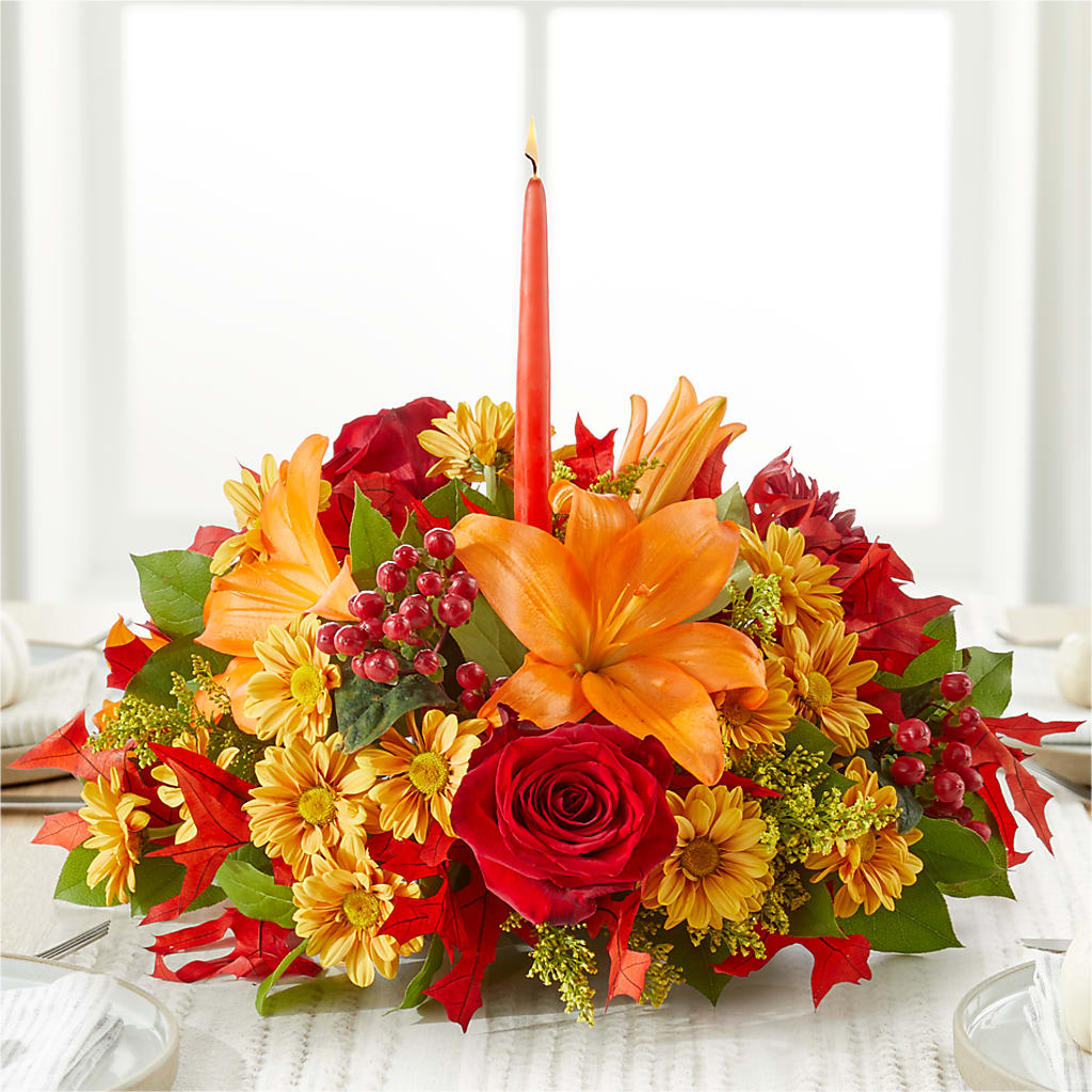 Autumn's Embrace Centerpiece – RICHARD FLOWERS & GIFTS LLC, Clearwater FL