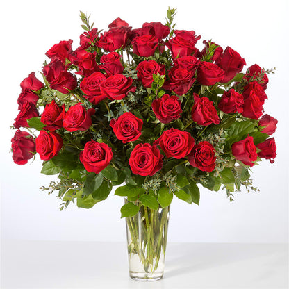 Forever Yours Fifty Stem Red Rose Bouquet – RICHARD FLOWERS & GIFTS LLC, Clearwater FL